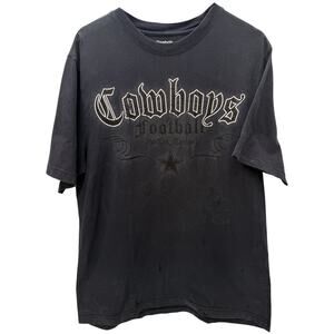 Reebok Dallas Cowboys T Shirt Mens Large Navy NFL Football Graphic Logo Tee